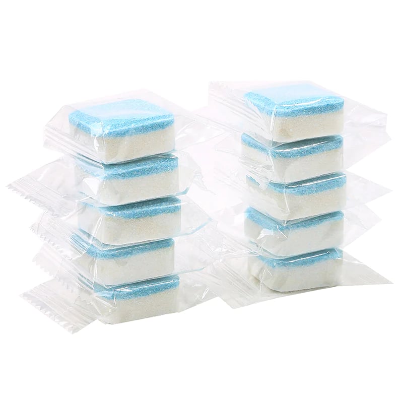 🔥12 Stück/Packung🔥Tiefenreinigungstabletten für Waschmaschinen – Beseitigt 99 % der Keime, entfernt Gerüche & Verhindert Schimmelbildung 🧽