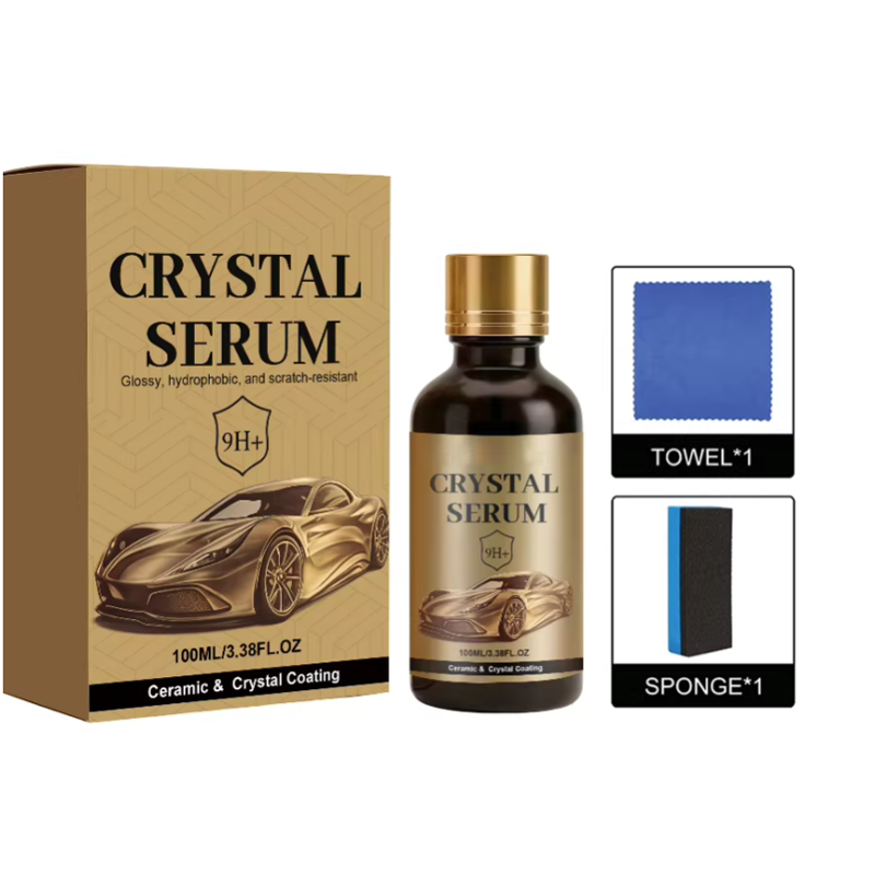 💥Crystal Serum – 9-Stunden-Profi-Keramikversiegelung für Autolack, Glanz & Schutz