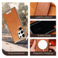 Leather Exterior and Suede Interior Luxury Case Cover for Samsung S Series