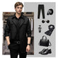 👔🍂Seasonal Promotions--Men's Double Breasted Windbreaker Jacket