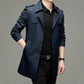 👔🍂Seasonal Promotions--Men's Double Breasted Windbreaker Jacket