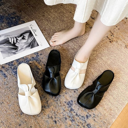 Aktion zum Muttertag🎊2025 Neujahr Heißer Verkauf👣Flache Pantoletten im Ausgeschnittenes Design