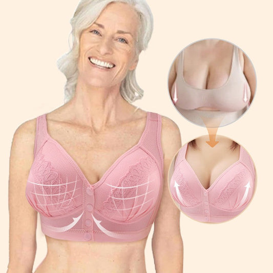 💥LAST DAY SALE ONLY ￡11.99!!💘Front Button Breathable Skin-Friendly Cotton Bra