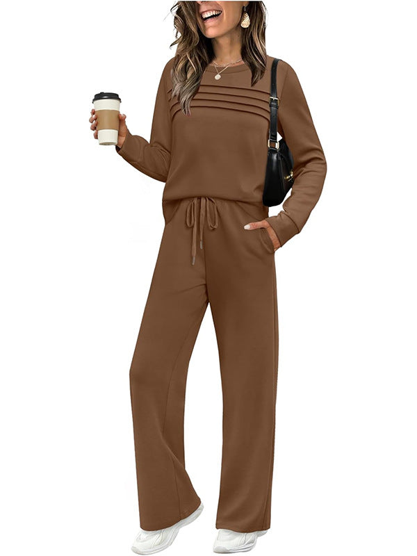 🥳💞 Over 45,000 sold 🔥 50% off 💥 Women's Casual Set: Top & Drawstring Pants 👕👖