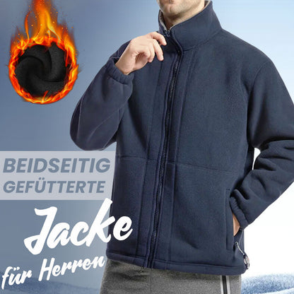 ❄️🧶Kostenloser Versand Herren-Doppelfleecejacke