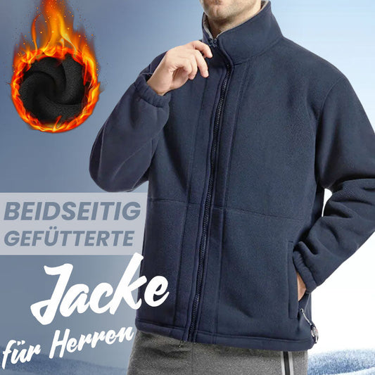 ❄️🧶Kostenloser Versand Herren-Doppelfleecejacke