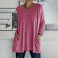 🌸👚50% Rabatt ✨Neues langärmeliges Baumwoll-T-Shirt mit lässiger Tasche
