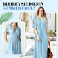 🌸💐Elegantes Kleid mit V-Ausschnitt und Hohlkehle für Frauen🚀Kaufen Sie 2 und erhalten Sie kostenlosen Versand🚀