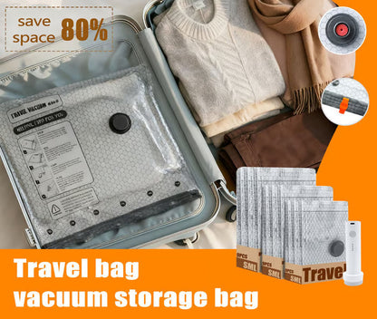 Cordless Travel Vacuum Storage Compression Bag