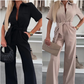 2025 Neu Frauen Jumpsuits mit Gürtel und Knopfleiste💥💥Befristetes Angebot: 50% Rabatt auf Bestellungen