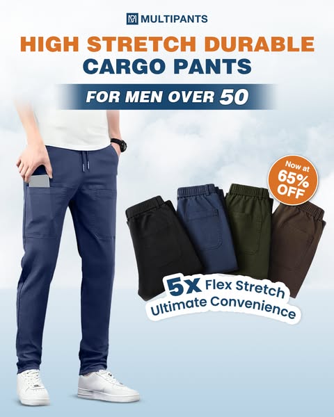 Sommerneu eingetroffen! MultiPants – Strapazierfähige Cargohose mit hohem Stretchanteil und mehreren Taschen