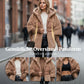 ❄️✨Damen Oversized Pufferjacke mit Kapuze im Patchwork-Design
