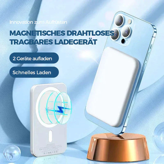 🔋1x laden, 3x Power – Dein kabelloses Lade-Universum-Tragbare kabellose magnetische Powerbank