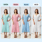 🌸💐Elegantes Kleid mit V-Ausschnitt und Hohlkehle für Frauen🚀Kaufen Sie 2 und erhalten Sie kostenlosen Versand🚀