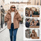 ❄️✨Damen Oversized Pufferjacke mit Kapuze im Patchwork-Design