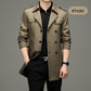 👔🍂Seasonal Promotions--Men's Double Breasted Windbreaker Jacket