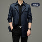 👔🍂Seasonal Promotions--Men's Double Breasted Windbreaker Jacket