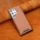Leather Exterior and Suede Interior Luxury Case Cover for Samsung S Series