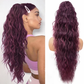 ⏳Limited 50% discount! 🎁 30" curly ponytail extension – High-temperature fibers, double attachment (clip + cord), natural volume & all-day comfort! 💇‍♀️✨