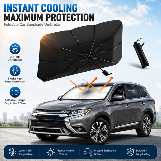 ☀️ 50% OFF NOW!🚗 Foldable Car Window Sunshade – Blocks UV rays and heat – Protects the dashboard and interior 🛡️