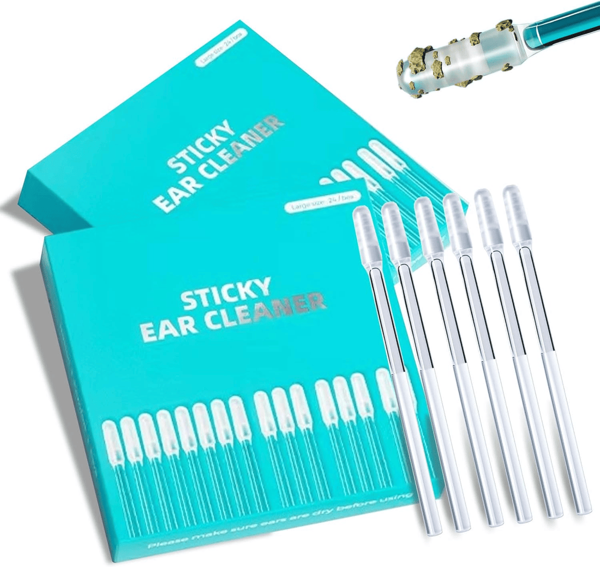🥳24 Stück/Packung🥳💞Über 95.000 verkaufte Einheiten!🔥Ohrreiniger-Sticker