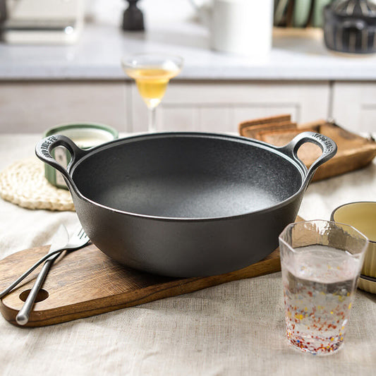 🍳Beliebte Produkte von 2025🔥Unbeschichteter dicker Eisentopf (🚀50% Rabatt)