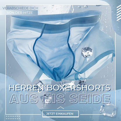 ⏳🔥 Letzte 2 Tage: 50 % RABATT! 💥 – 🩳❄️ Herren Eis Seiden Boxershorts Unterwäsche