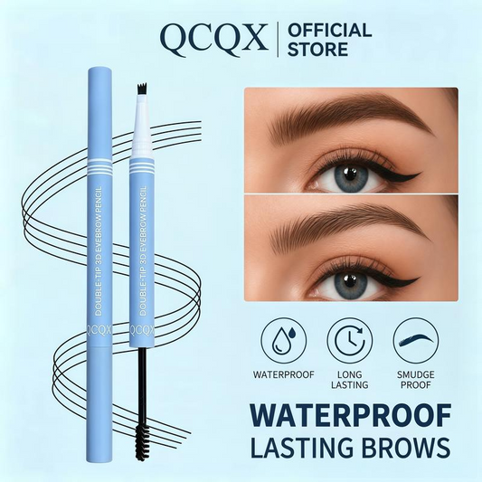 Dual-Tip Microblading Eyebrow Pen – 3D Hair-Like & Waterproof Definition