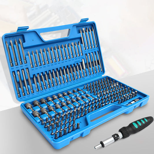 🛠️🔧 【Ideales Geschenk für Elektriker】208-teiliges Schraubendreher-Bit-Set