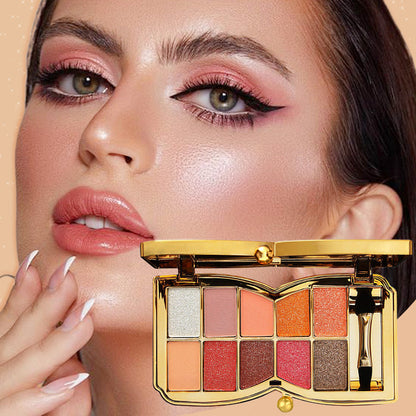 ⏰💖Nur noch 2 Tage: -50 % Rabatt! 🌸🧸10-Farben Diamant-Lidschattenpalette – Glitzer & Glow für jeden Look! ✨
