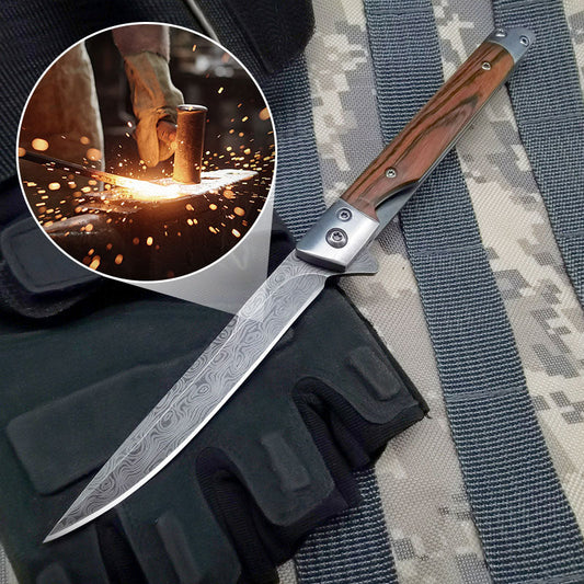 ✨Klappmesser mit Holzgriff für Arbeit, Wandern & Camping⛺