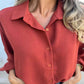 💕 Elegante, einfarbige Button-Down-Hemden für Damen sind im Angebot