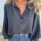 💕 Elegante, einfarbige Button-Down-Hemden für Damen sind im Angebot