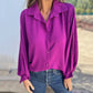 💕 Elegante, einfarbige Button-Down-Hemden für Damen sind im Angebot