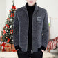 🎁❄️[Bestes Geschenk für ihn] Modische, warme und lässige Stehkragenjacke für Männer