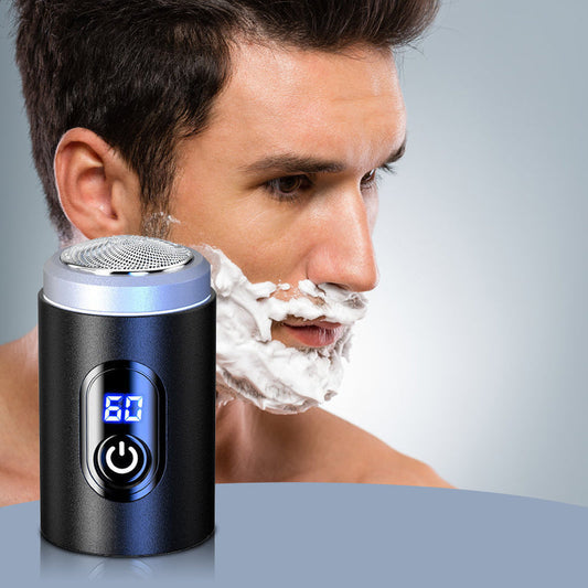 🎁🔌Tragbarer, wiederaufladbarer Mini-Rasierer mit Digitalanzeige💧