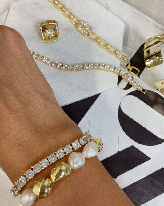 🔥 Trblietavý moissanitový náramok