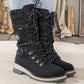 ❄️👢Winterschlussverkauf 60% RABATT🎁Wasserdichte Knie-Schneestiefel für Damen