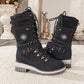 ❄️👢Winterschlussverkauf 60% RABATT🎁Wasserdichte Knie-Schneestiefel für Damen