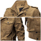 🍂Außergewöhnlich hochwertige Herren-Militärjacke mit Stehkragen und Reißverschluss