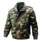 🍂Außergewöhnlich hochwertige Herren-Militärjacke mit Stehkragen und Reißverschluss