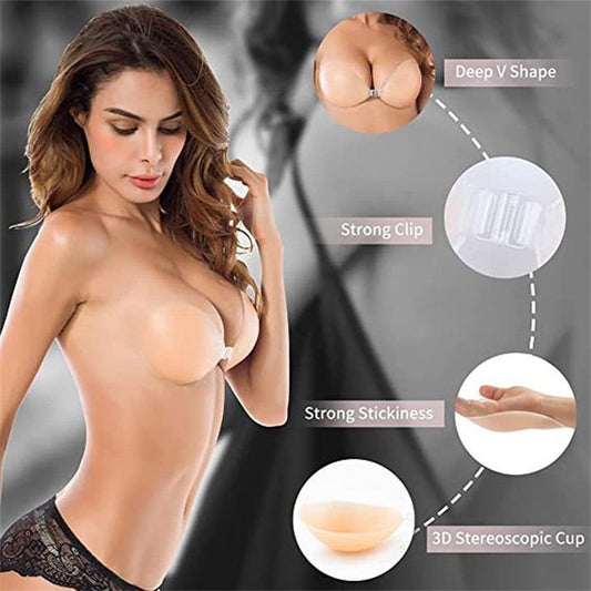 💗LAST DAY - BUY 1 GET 1 FREE💗Adhesive invisible gathering bras