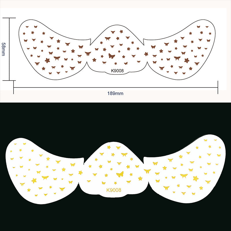 Glitzerndes Hautpflege-Sommersprossen-Gesichtstattoo