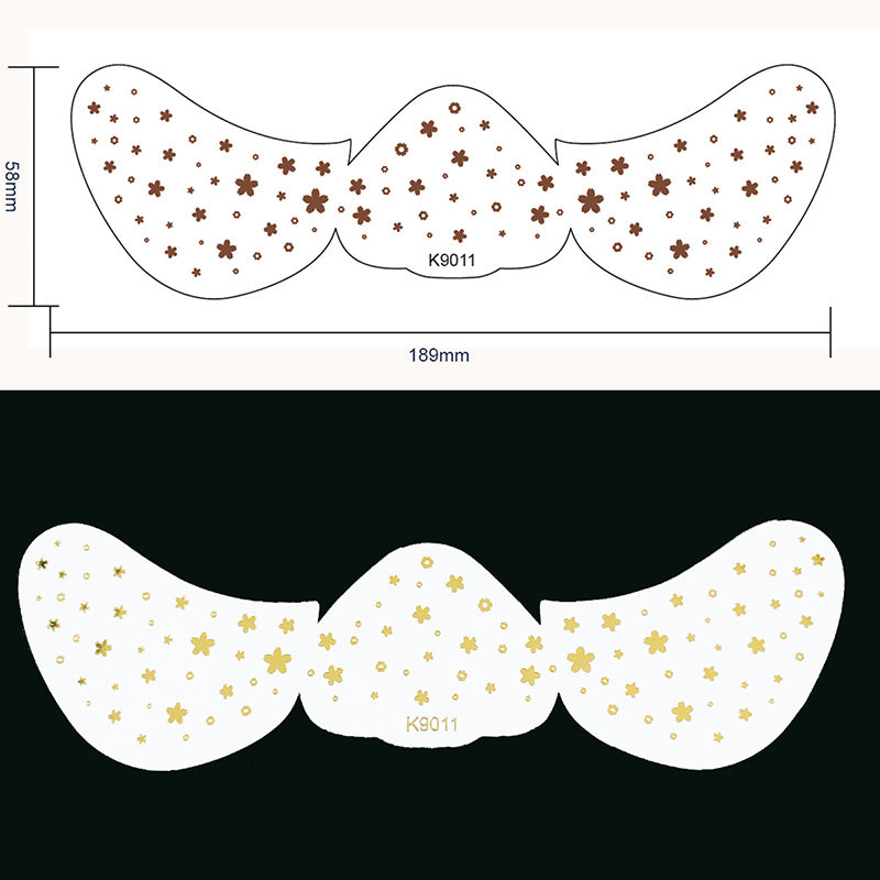 Glitzerndes Hautpflege-Sommersprossen-Gesichtstattoo