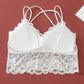 Damen-Spitzen-Bralette- und Höschen-Set