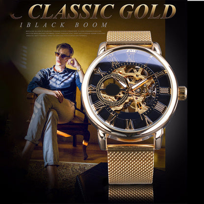 ⏳Časovo obmedzená špeciálna ponuka⌛Kostru pánskych hodiniek s mechanickou lunetou