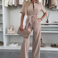 2025 Neu Frauen Jumpsuits mit Gürtel und Knopfleiste💥💥Befristetes Angebot: 50% Rabatt auf Bestellungen