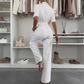 2025 Neu Frauen Jumpsuits mit Gürtel und Knopfleiste💥💥Befristetes Angebot: 50% Rabatt auf Bestellungen