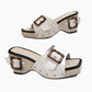 2025 Sommeraktion🩴✨Damen Keilsandaletten mit Nietenriemen✨💥💥Befristetes Angebot: 50% Rabatt auf Bestellungen