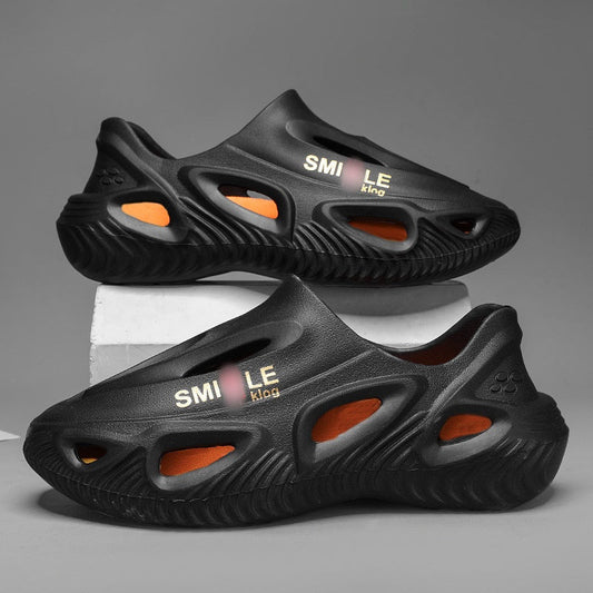 🔥🔥2025 Heiße Produkte🔥Men's Thick Bottom Hollow Outdoor Slippers